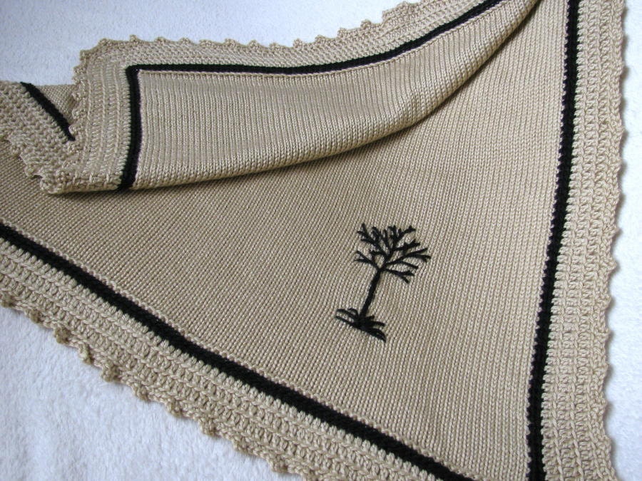 Baby Blanket, Lapghan - November Tree Fall Design