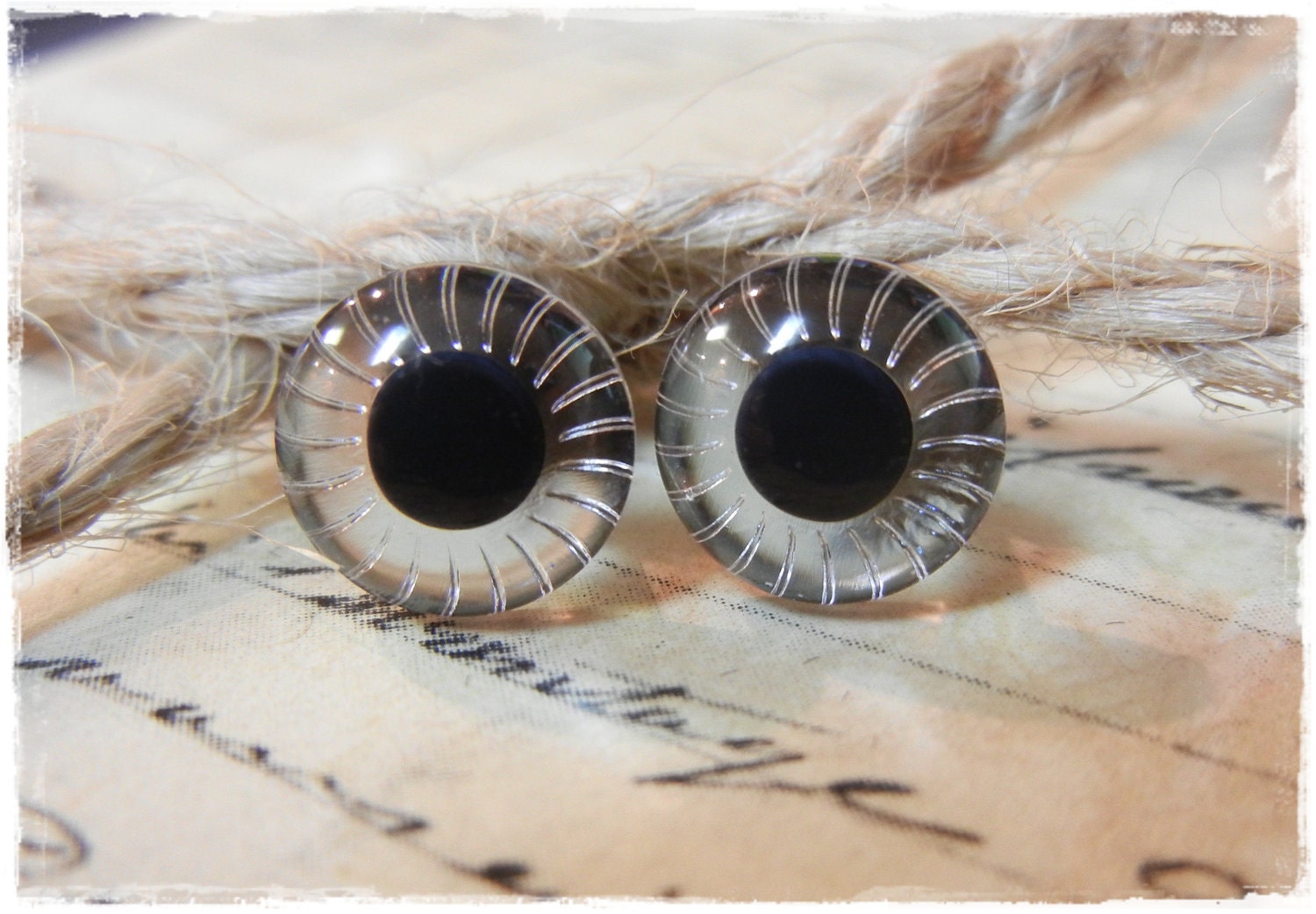 9mm Clear Owl or Troll Safety Eyes for Plush Stuffed Animals 10 Pieces