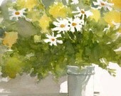 Yellow flowers Print by MarlyArt