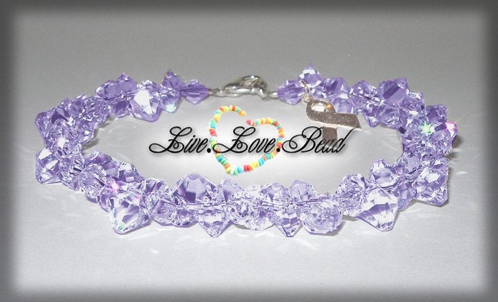 Pancreatic Cancer Awareness Crystal Bracelet