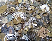 STEAMPUNK Gears Plus Parts Pieces 5g LOT Mix in Pics Pocket Watch Wheels