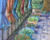 Waiting for the Sun original pastel painting