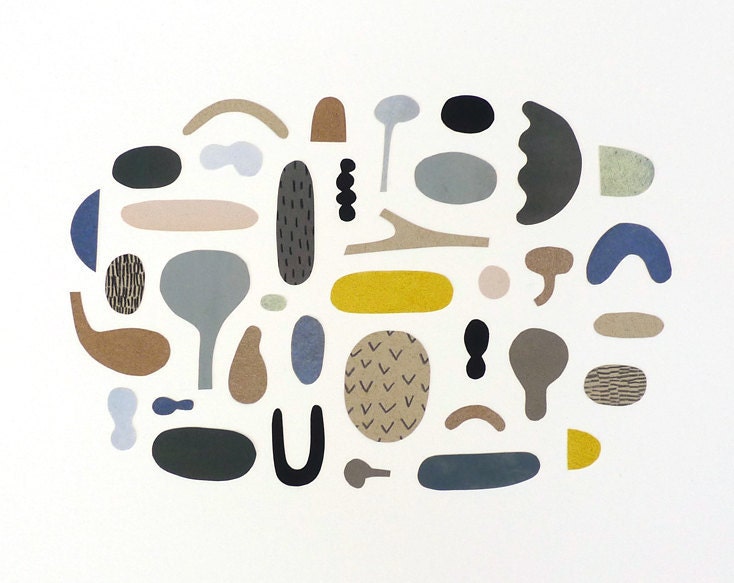 Organic Collection - Original Collage 11 x 14