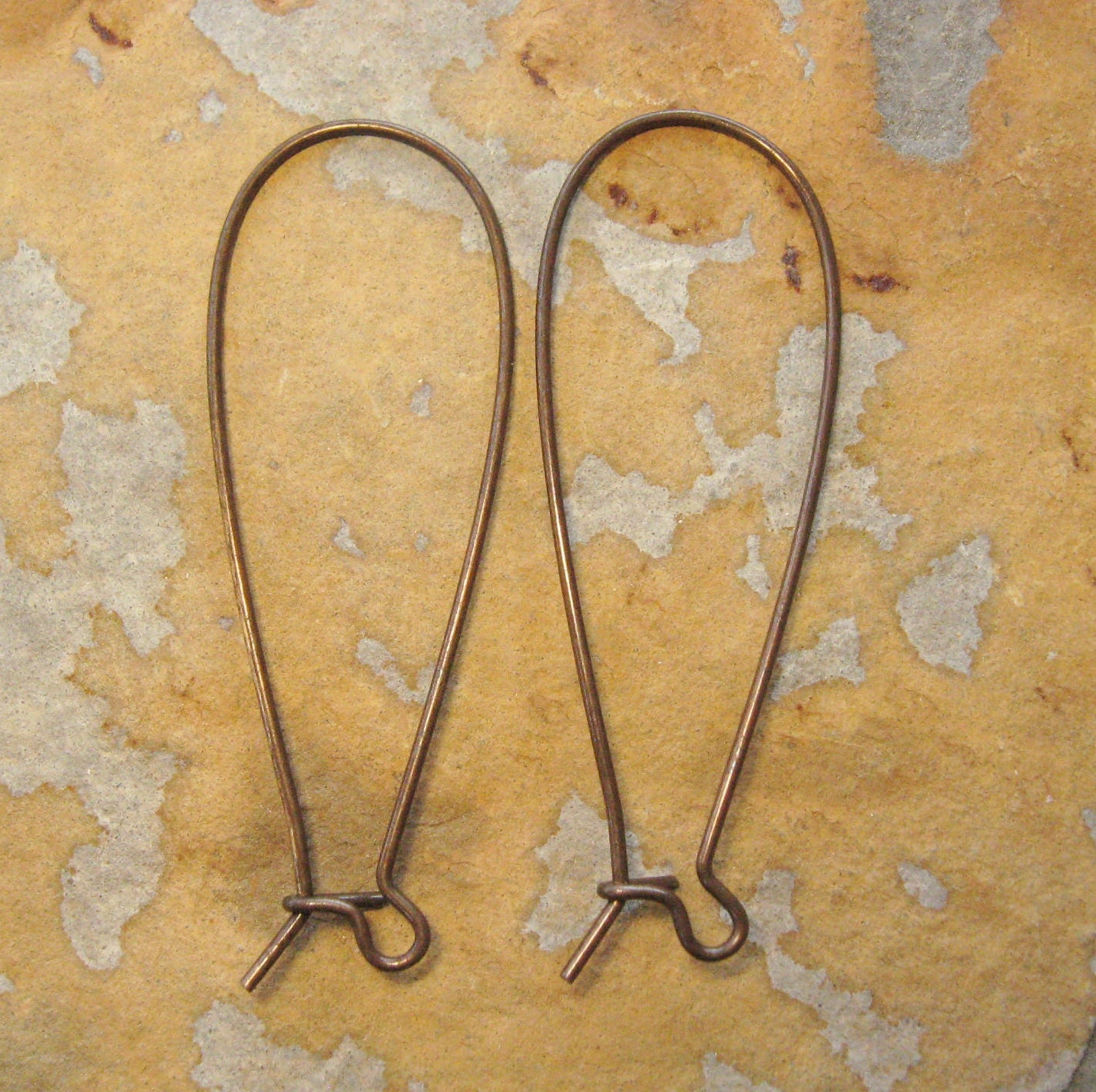 Trinity Brass 6 Trinity Vintage Patina  Kidney Earwire -  LOW SHIPPING