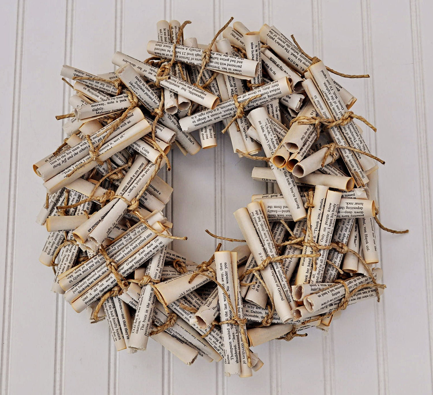 Bookpage Scroll Wreath
