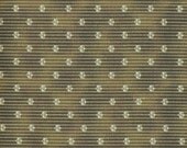 Fabri-Quilt, Inc.  -  Cream Design on Olive Background