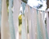 Turquoise Fabric Backdrop Streamers