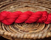YarnLove MiniSkein in Candy Apple Red 1 oz 70 yards
