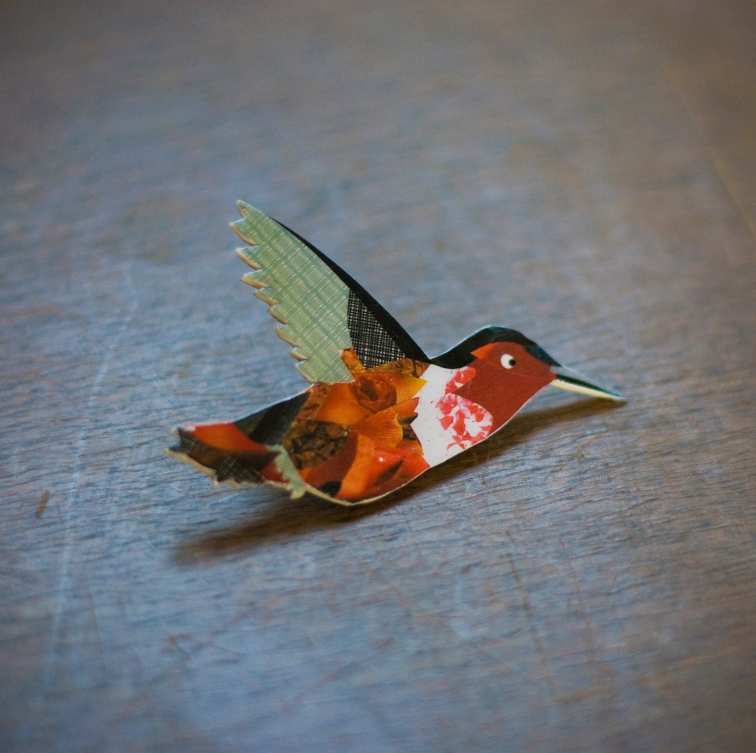 Hummingbird Bird Brooch