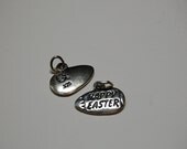 Going out of business sale happy easter egg sterling silver charm