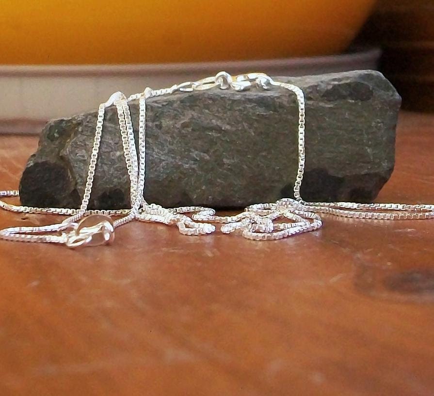Sterling Chain 16 Inches Italian Box