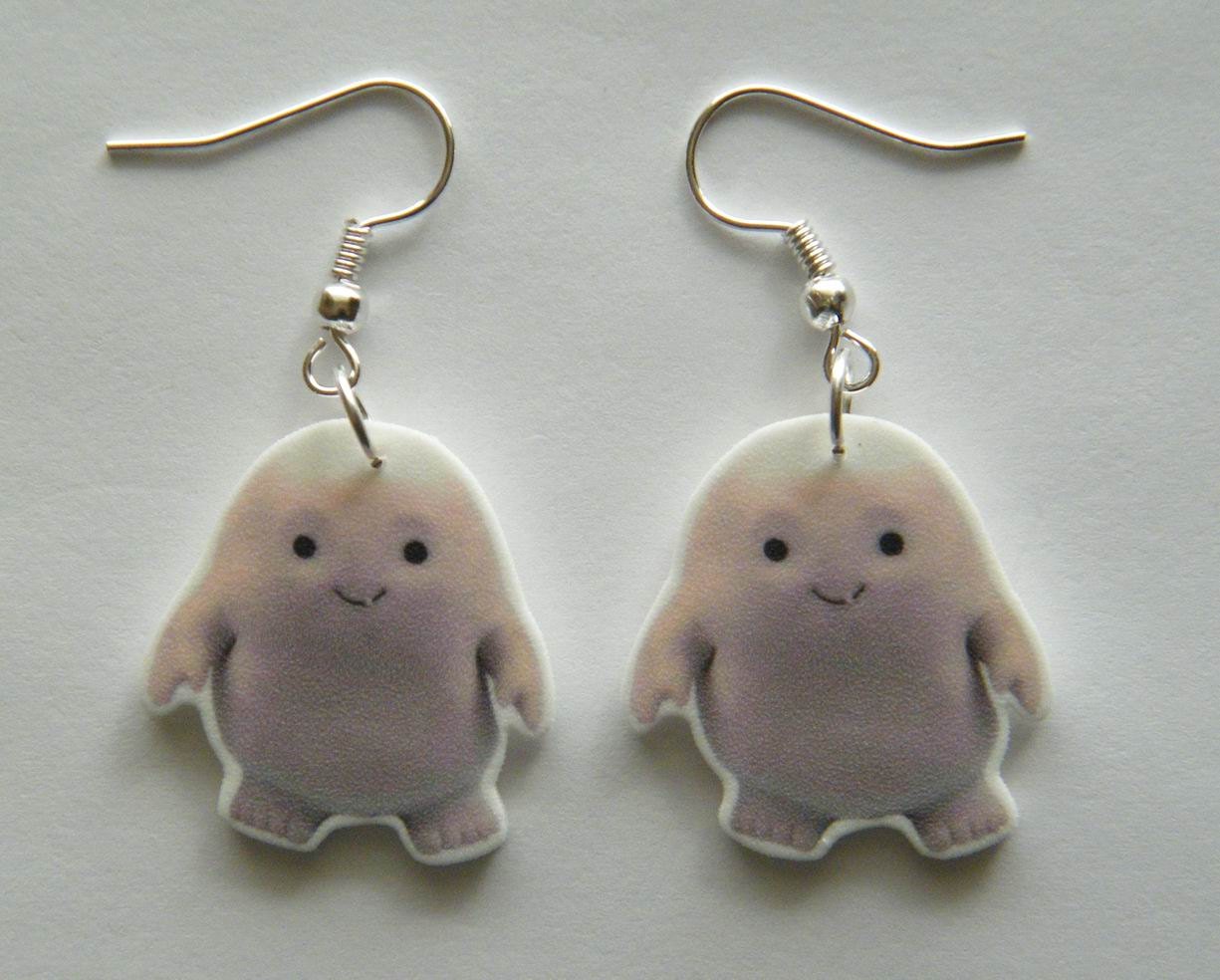 Dr Who  Earrings The Adipose babies one of the cutest  aliens