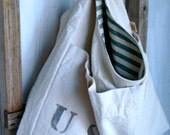 USN - reconstructed vintage United States Navy sling bag