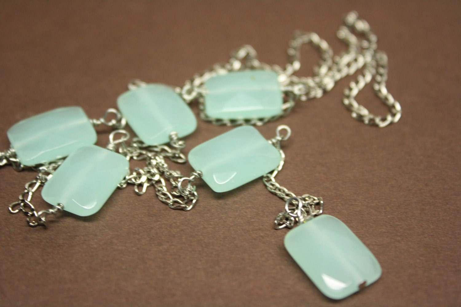 Modern, long necklace