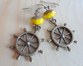 ship wheel earrings
