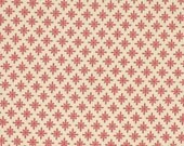 Windham Fabrics - Small Red Snowflakes on Cream Background