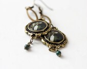 20% OFF Sale Vintage Inspired Jewelry Photo Earrings - Haunted - original fine art photo - haunted house rural decay