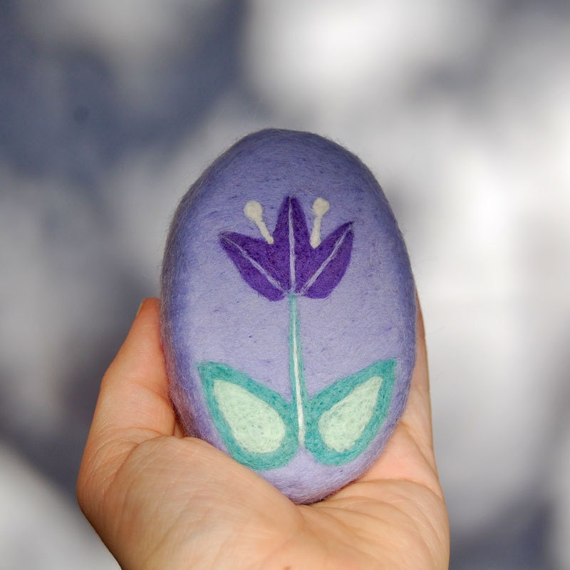 Felted Soap Lavender Flower