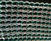 Soda Pop Tab CLUTCH Wristlet Handmade Handcrafted Sustainable Gift FORREST Deep Green Silver Bag luxboheme