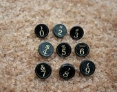 9 Vintage Typewriter Numbers