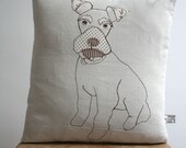 Applique Dog cushion