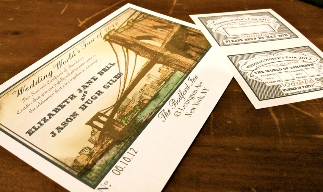 World's Fair Ticket Invitation 2