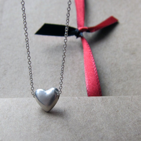 Tiny Sterling Heart bracelet - artisan metalsmith - graduation bracelet gift - tiny heart