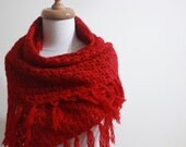 EXPRESS DELIVERY Lace Shawl. Red Shawl - Gift For Her/ Teen Girls Mom /NEW Fashion Triangle Scarf,Neckwarmer