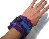 Purple Felt Cuff
