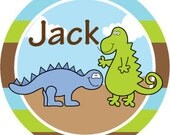 Melamine Dinosaur Plate for Boys - Personalized