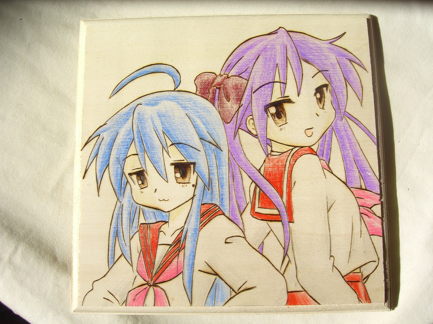 Lucky Star Woodburning Plaque