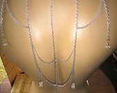 Back Jewelry, Backlace, and necklace for back less dress