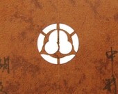 Vintage Japanese Stencil Family Crest Kamon A3