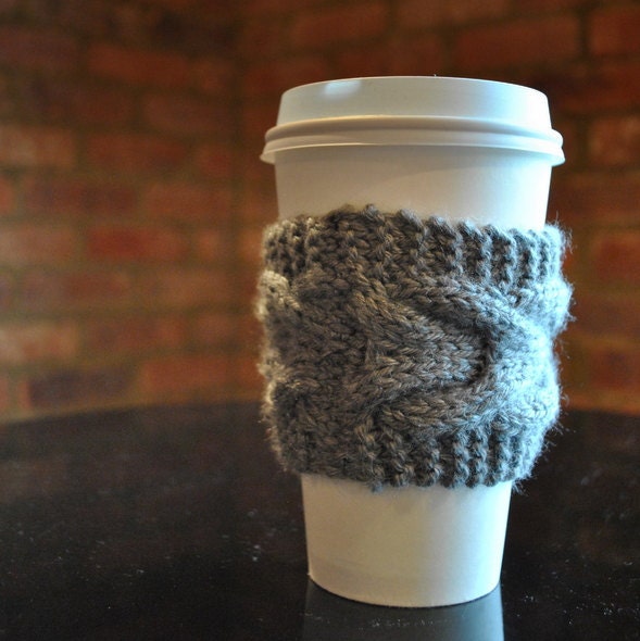 Coffee Cozy - Reusable Grey Coffee & Tea Warmer