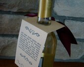 Personalized Bottle Tags - Sleigh Bells Set of Six
