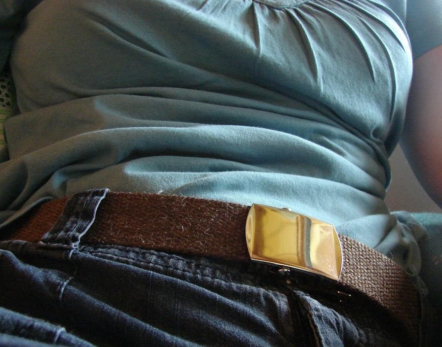 CLOSE OUT SALE Brown Heathered Tweed Belt