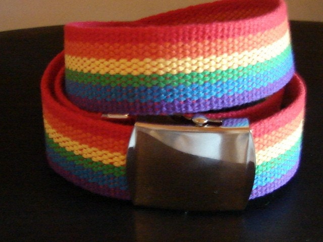 CLOSE OUT SALE Rainbow Connection Belt