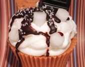 YUMMY S'MORES- Jumbo Cupcake Candle