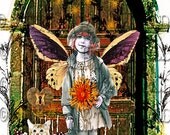 5x7 image mixed media art "Digital Art Collage" Download Travel Fairy