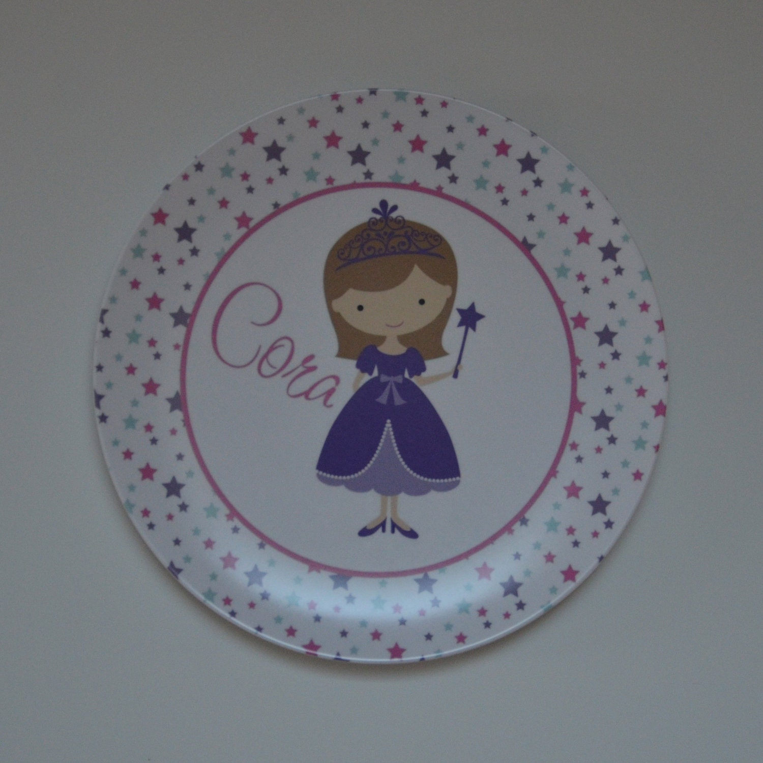 Princess Personalized Plate - Personalized Melamine Plate - Personalized Birthday Plate