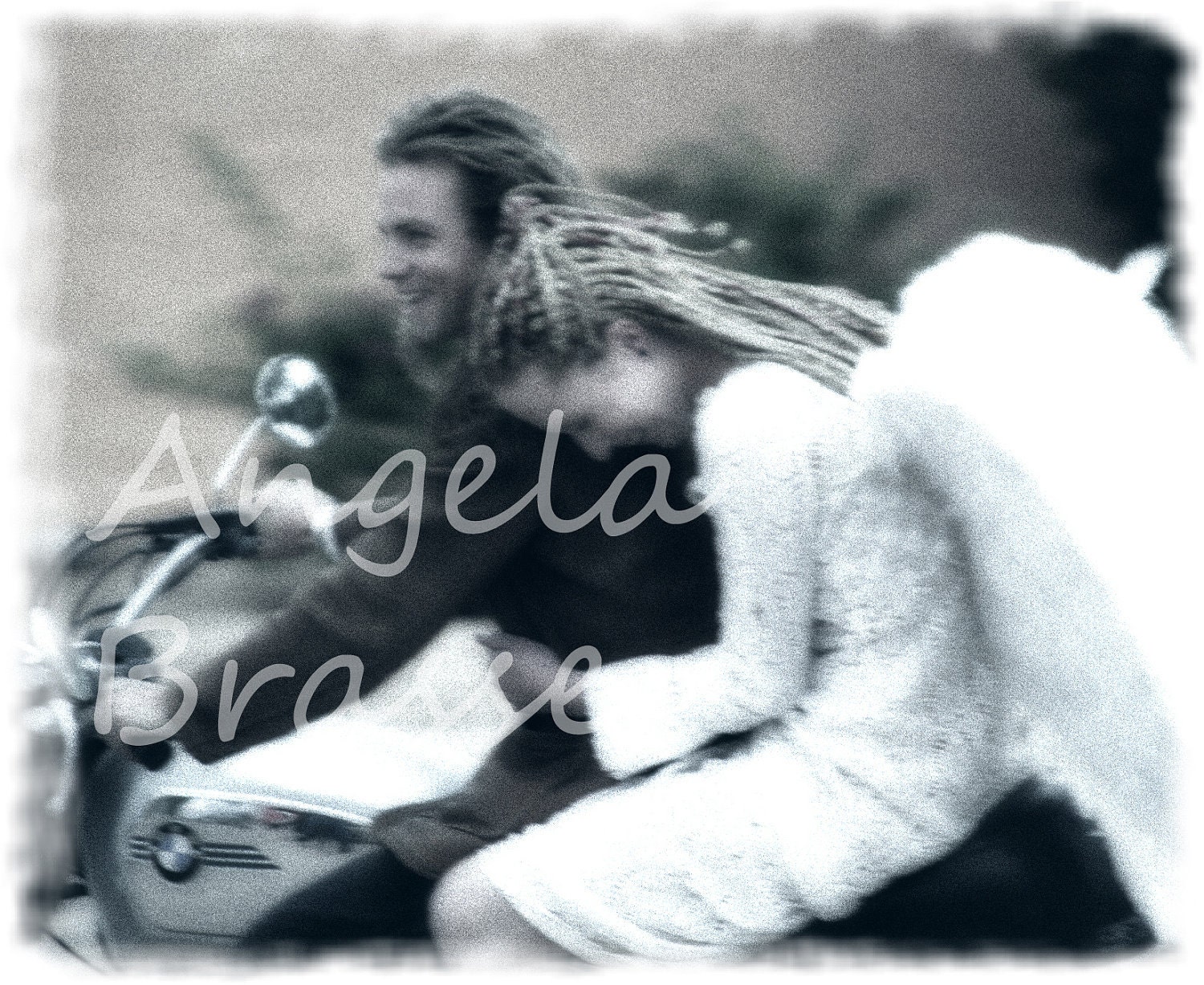 Angel on a Motorcycle Fine Art Photograph