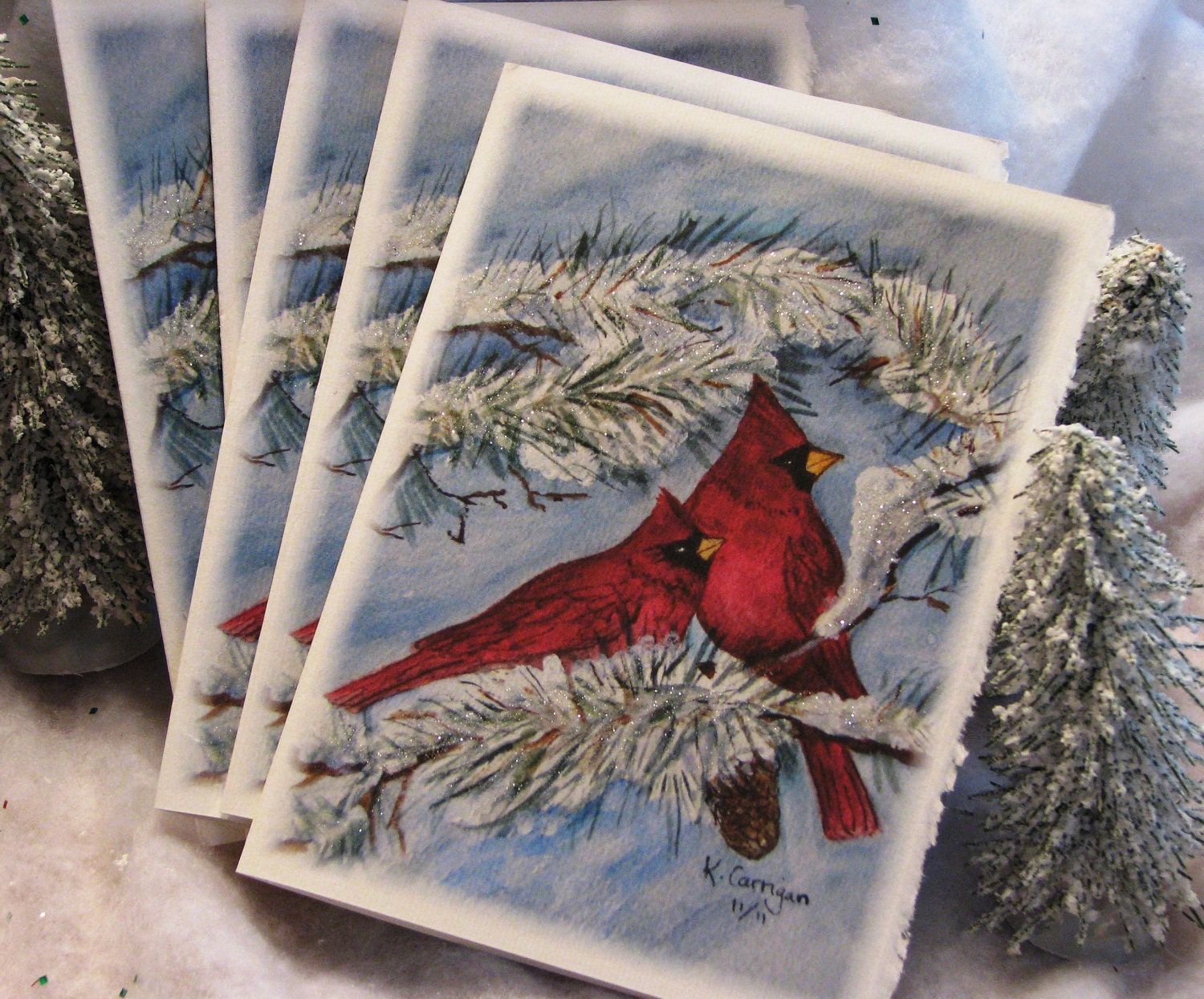 Cardinals  set of 10 cards