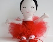 Red Ballerina Doll Dance Ballet 17 Inch Valentine Day Gift