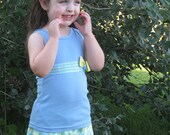 FROCKS with SOCKS 3T Hippie Garden Reversible Skirt with Ribbon Tank