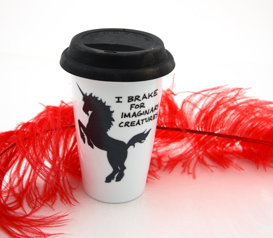 Travel Mug with Unicorn  Eco Friendly