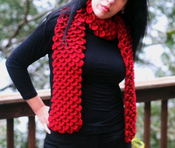 Crocodile Stitch Neckwarmer - Crochet Pattern PDF - Permission to Sell Finished Items