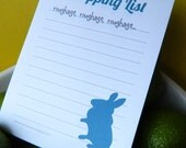 Note pad - for vegetarian and vegans - roughage and rabbit