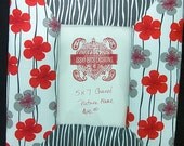 Botanical Pop 5x7 Covered Picture Frame (Ready to Ship)