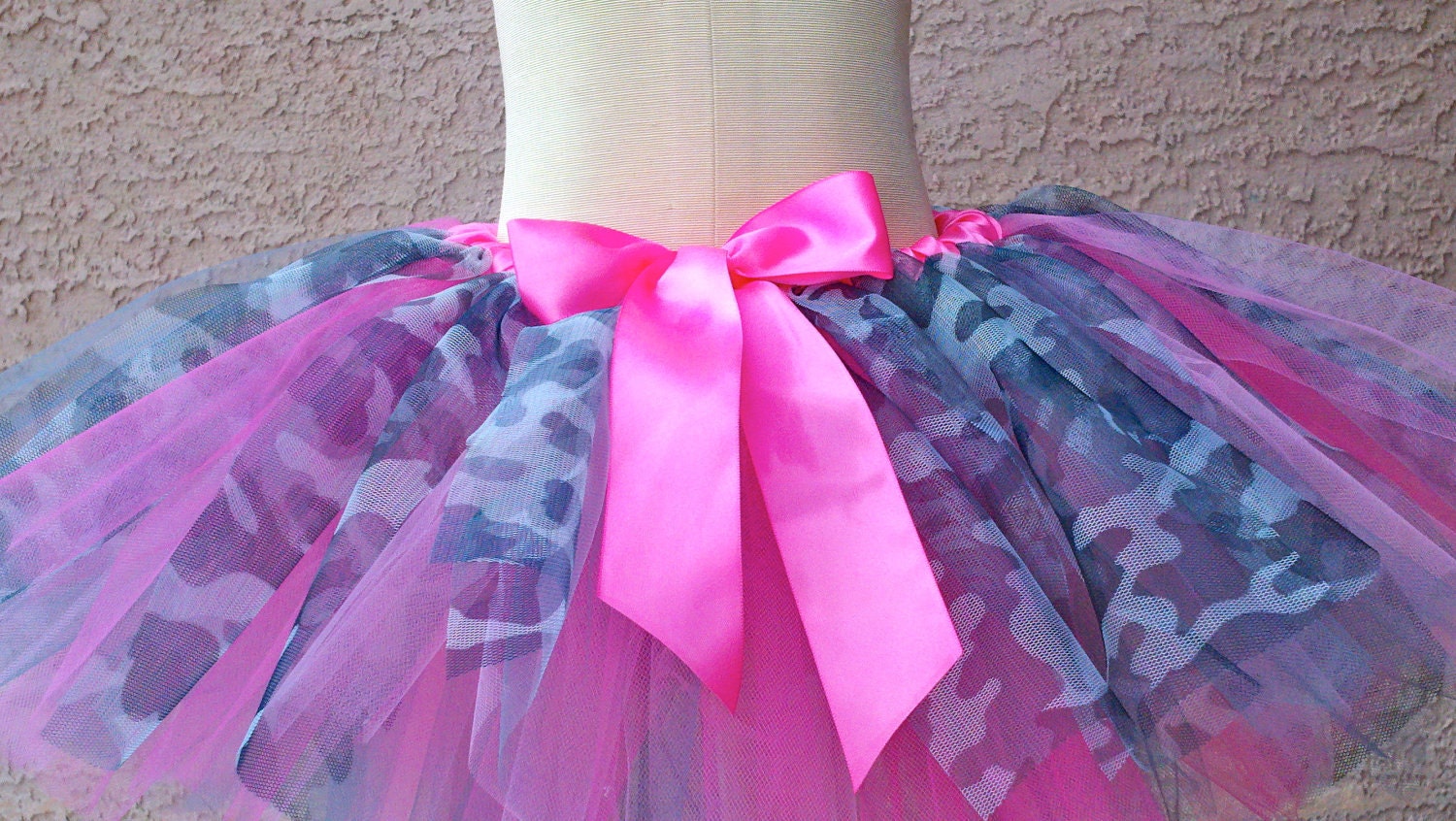 Hot Pink Camouflage Tutu, Toddler Size