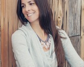 opaque rose quartz hue necklace